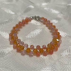 Brand New Threaded Beaded  Bracelet